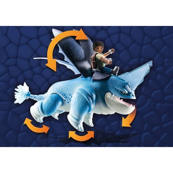 PLAYMOBIL 71082 Dragons: The Nine Realms - Plowhorn & D'Angelo, Konstruktionsspielzeug – Bild 3