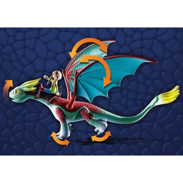 PLAYMOBIL 71083 Dragons: The Nine Realms - Feathers & Alex, Konstruktionsspielzeug – Bild 4