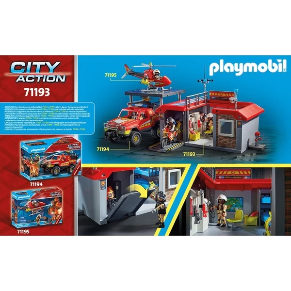 PLAYMOBIL 71193 City Action Mitnehm-Feuerwehrstation, Konstruktionsspielzeug – Bild 8
