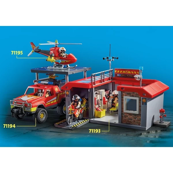 PLAYMOBIL 71193 City Action Mitnehm-Feuerwehrstation, Konstruktionsspielzeug – Bild 9