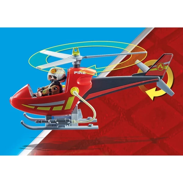 PLAYMOBIL 71195 City Action Feuerwehr-Hubschrauber, Konstruktionsspielzeug – Bild 3