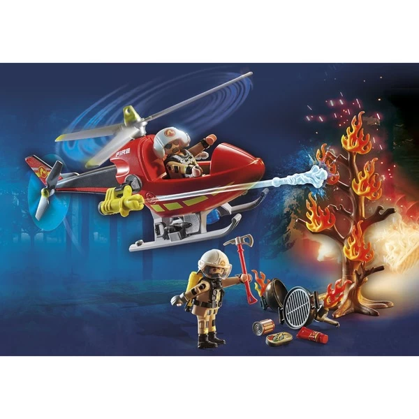 PLAYMOBIL 71195 City Action Feuerwehr-Hubschrauber, Konstruktionsspielzeug – Bild 5