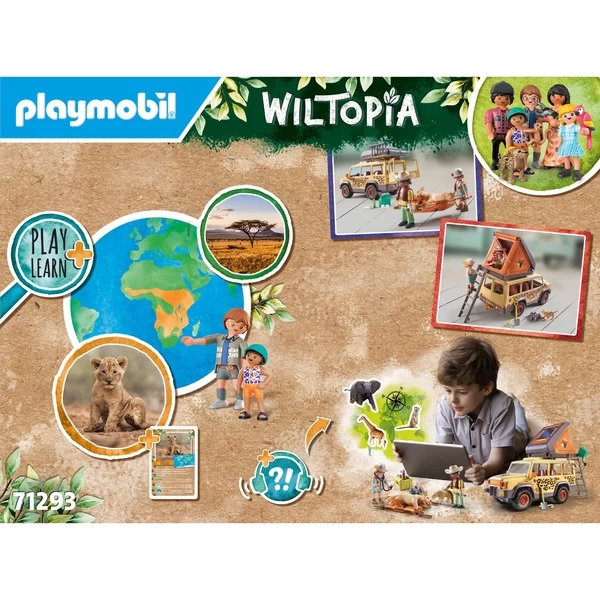 PLAYMOBIL 71293 Wiltopia Mit Dem Geländewagen Bei Den Löwen, Konstruktionsspielzeug – Bild 8