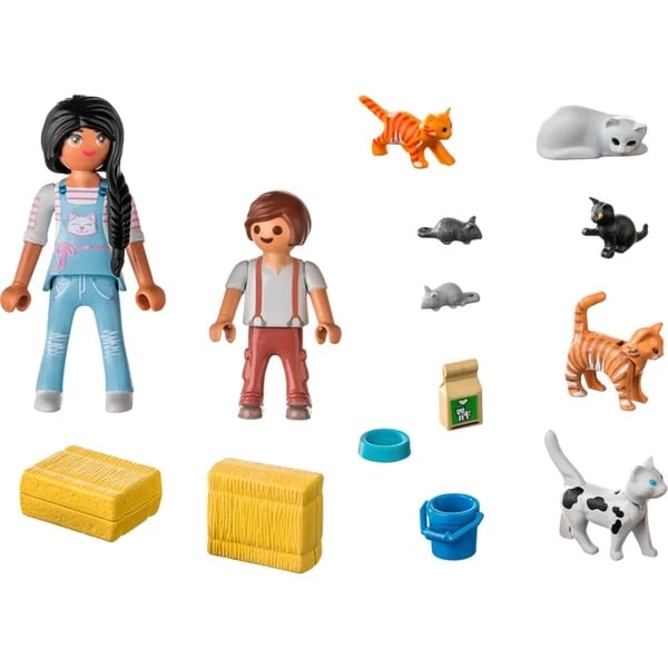 PLAYMOBIL 71309 Country Katzenfamilie, Konstruktionsspielzeug – Bild 2