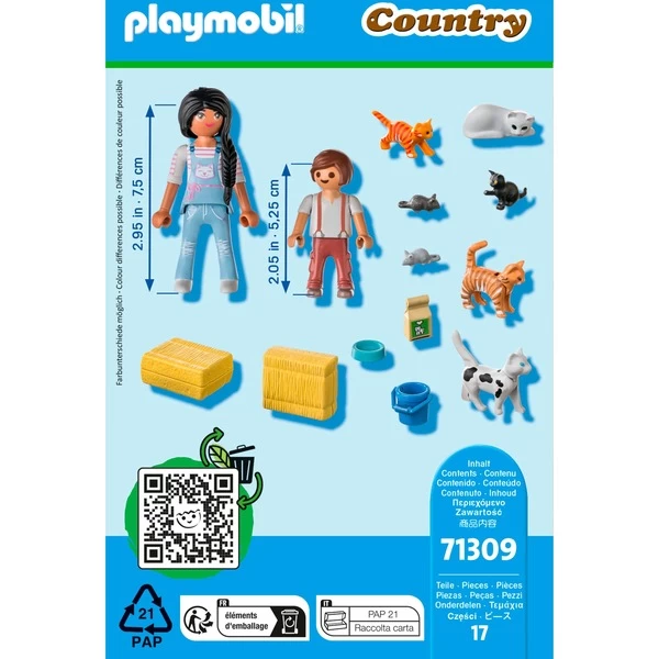 PLAYMOBIL 71309 Country Katzenfamilie, Konstruktionsspielzeug – Bild 4