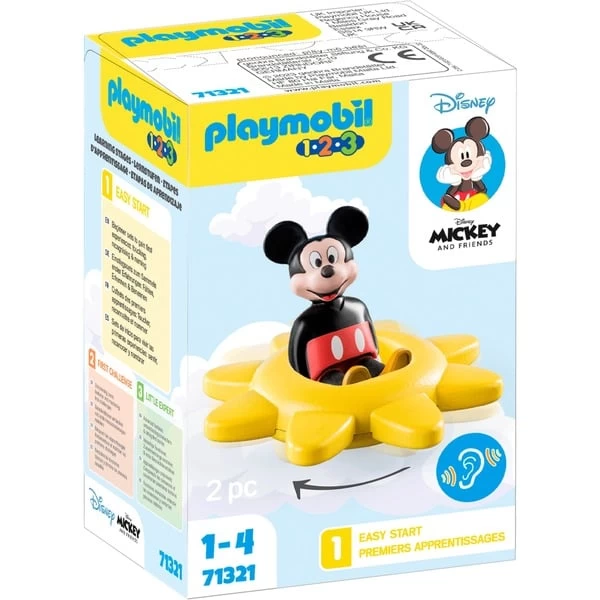 PLAYMOBIL 71321 1.2.3 & Disney: Mickys Drehsonne, Konstruktionsspielzeug