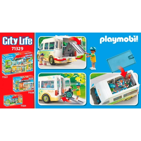PLAYMOBIL 71329 City Life Schulbus, Konstruktionsspielzeug – Bild 7