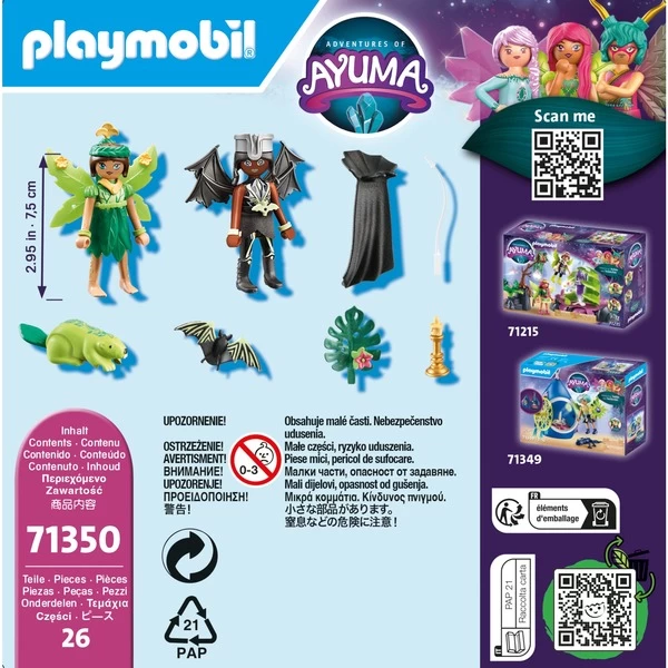 PLAYMOBIL 71350 Ayuma Forest Fairy & Bat Fairy Mit Seelentieren, Konstruktionsspielzeug – Bild 6