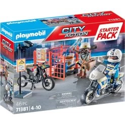 PLAYMOBIL 71381 City Action Starter Pack Polizei, Konstruktionsspielzeug