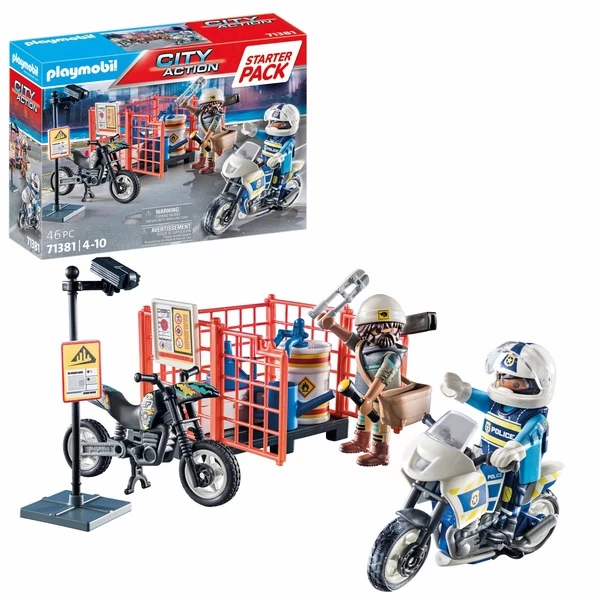 PLAYMOBIL 71381 City Action Starter Pack Polizei, Konstruktionsspielzeug – Bild 5