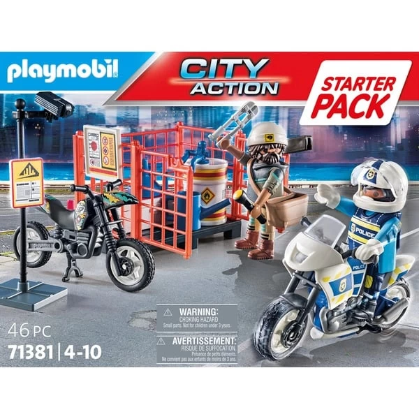 PLAYMOBIL 71381 City Action Starter Pack Polizei, Konstruktionsspielzeug – Bild 6