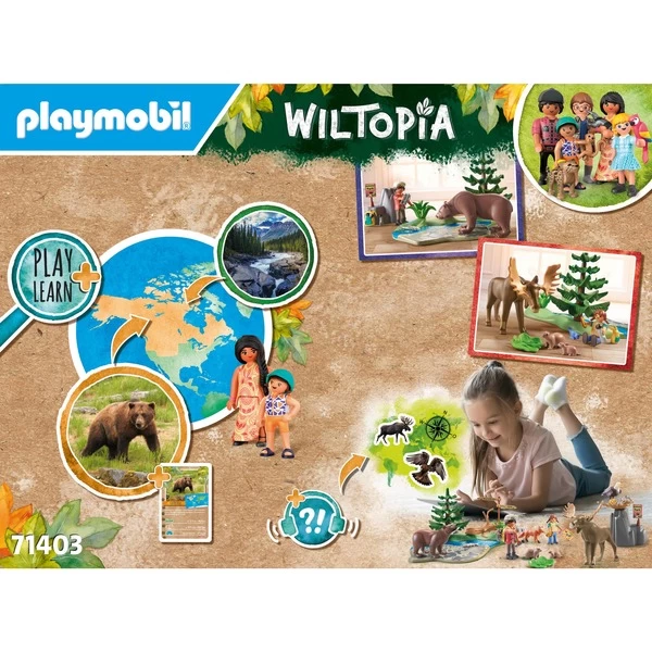 PLAYMOBIL 71403 Wiltopia Abstecher Zu Den Tieren Nordamerikas, Konstruktionsspielzeug – Bild 8