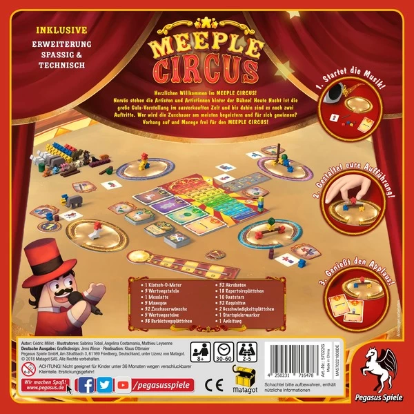 Pegasus Meeple Circus, Brettspiel – Bild 4