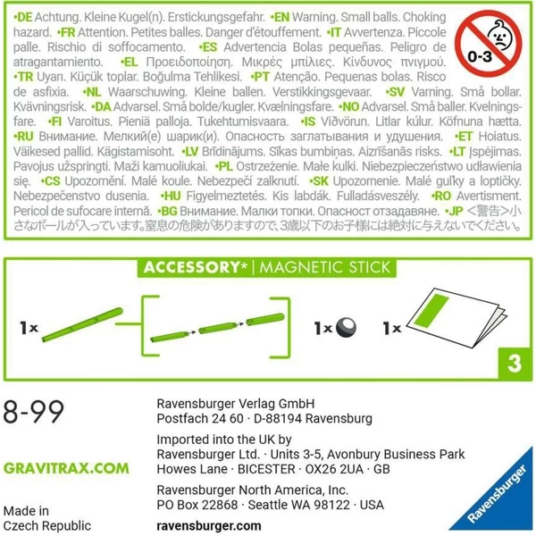 Ravensburger Gravitrax Accessory Magnetic Stick, Bahn – Bild 3