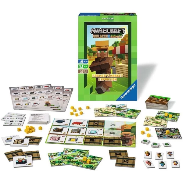 Ravensburger Minecraft Builders & Biomes Expansion, Brettspiel – Bild 2