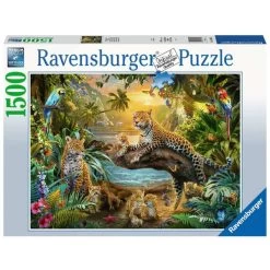 Ravensburger Puzzle Leopardenfamilie Im Dschungel