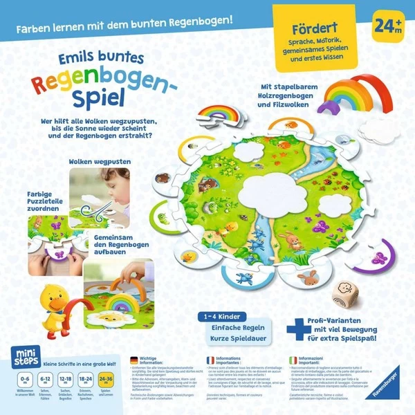 Ravensburger Ministeps: Emils Buntes Regenbogen-Spiel, Brettspiel – Bild 5