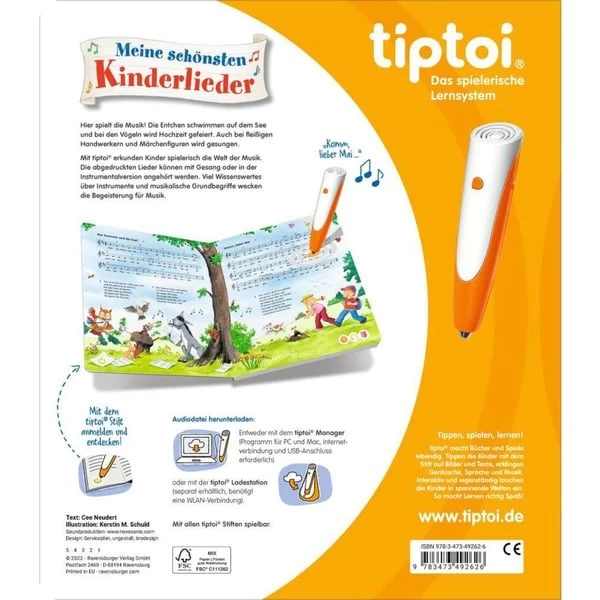 Ravensburger Tiptoi Meine Schönsten Kinderlieder, Lernbuch – Bild 2