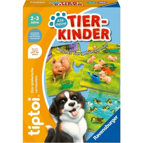 Ravensburger Tiptoi Puzzle Alle Meine Tierkinder – Bild 2