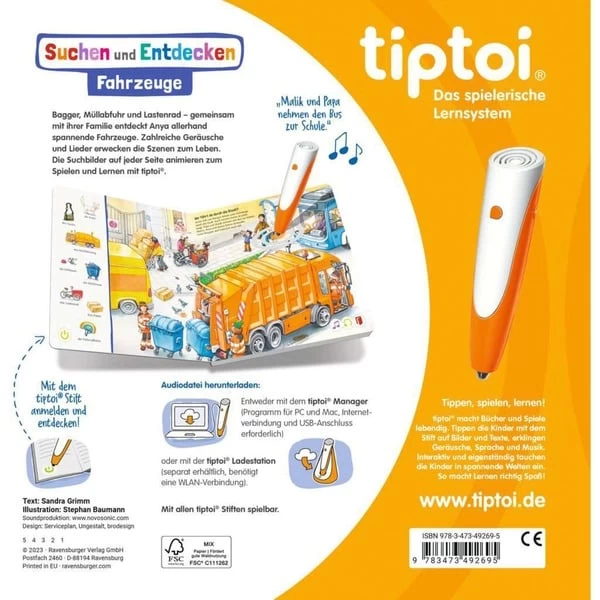 Ravensburger Tiptoi Suchen Und Entdecken: Fahrzeuge, Lernbuch – Bild 2
