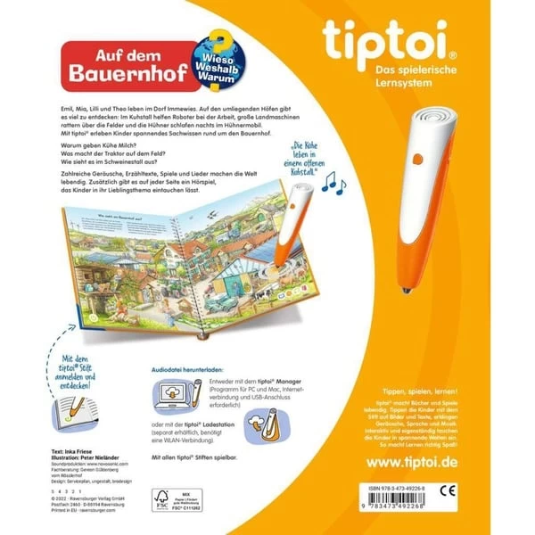 Ravensburger Tiptoi Wieso? Weshalb? Warum? Auf Dem Bauernhof, Lernbuch – Bild 2