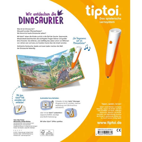 Ravensburger Tiptoi Wir Entdecken Die Dinosaurier, Lernbuch – Bild 3