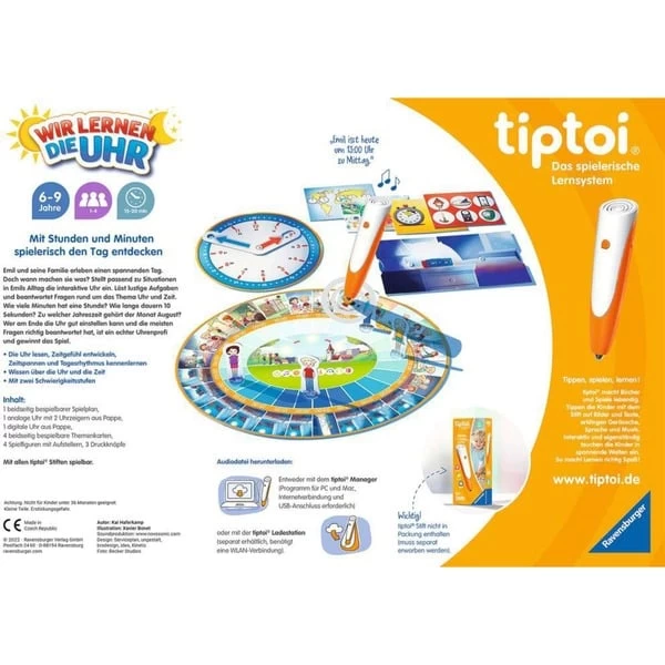 Ravensburger Tiptoi Wir Lernen Die Uhr, Brettspiel – Bild 4