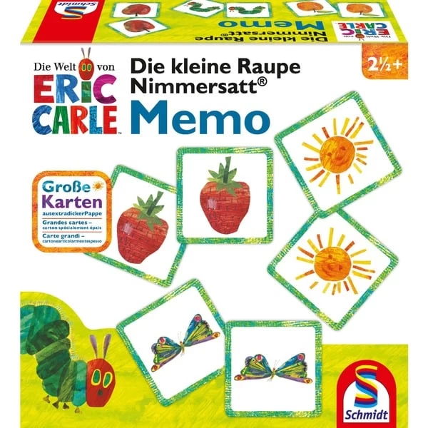 Schmidt Spiele Die Kleine Raupe Nimmersatt Memory, Gedächtnisspiel