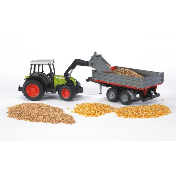 Bruder Claas Nectis 267 F Mit Frontlader Und Bordwandanhänger, Modellfahrzeug – Bild 5